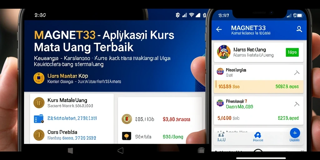 Tampilan antarmuka MAGNET33 dengan fitur kurs mata uang yang interaktif.