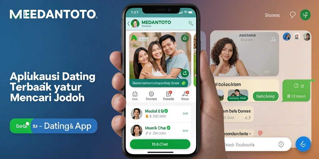 Screenshot antarmuka utama MEDANTOTO yang menampilkan fitur-fitur menarik aplikasi dating.